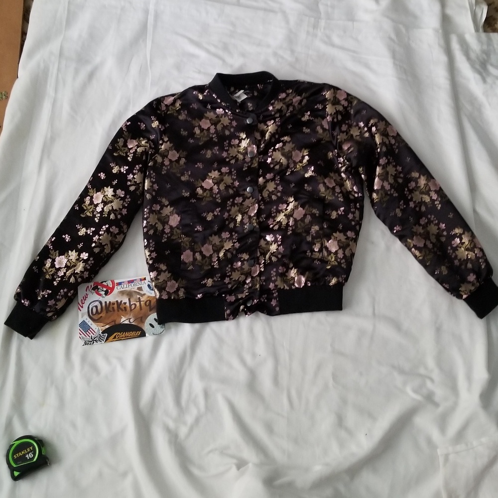 Brandy Melville silk bomber jacket - RARE